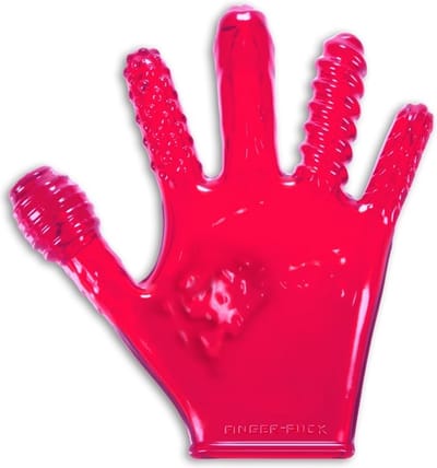 Getextureerde vingerneukhandschoen - felroze