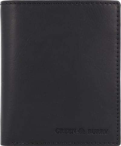 Greenburry Pure Black Portemonnee RFID-bescherming Leer 10.5 cm - Jongens - Horizontaal - black