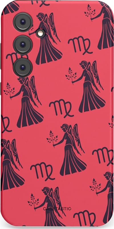 Casetastic Hoesje Geschikt voor Samsung A35 - Stijlvolle Beschermende Duo-layer Case - Zodiak maagd