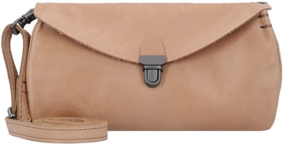 HAROLD'S Leren Schoudertas Koppeling Fold Handbag Clutch Camel Lichtbruin