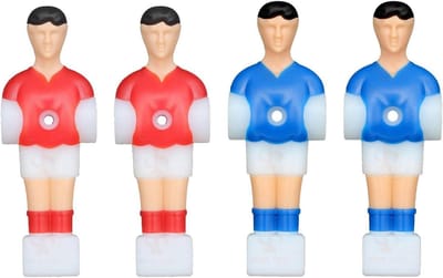 Tafelvoetbalspelers Set - Vervangende Poppetjes - Spelplezier Herstellen - Duurzaam Hars Materiaal - 105 cm Hoog - Gemengde Kleuren