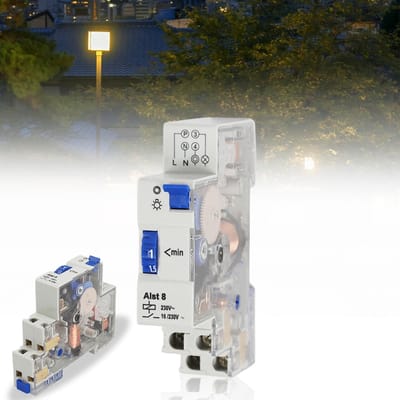 Allecto - Traplichttijdschakelaar - Automatische timer - Energie besparen - Zwart - Geschikt voor verlichting - Voor diverse toepassingen