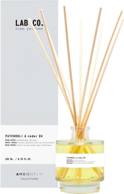 Lab Co. - Geurstokjes 'Patchouli & Cedar' (200ml)