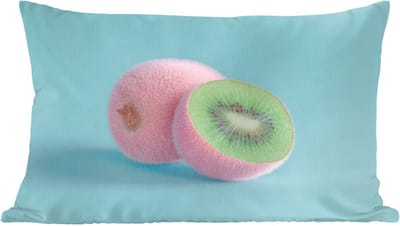 Sierkussens - Kussentjes Woonkamer - 60x40 cm - Kiwi - Blauw - Surrealistisch