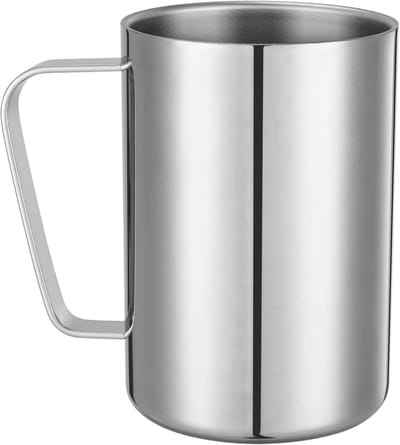 Geïsoleerde RVS Koffiemok met Handvat - Dubbelwandige Theekop - 500 ml voor Koffie, Thee en Melk