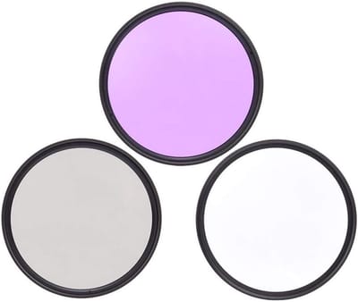67mm Camera Filter Set met UV, CPL en FLD Filters voor DSLR Fotografie en Videografie