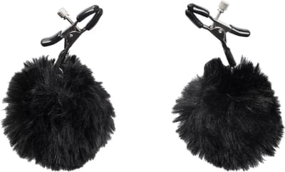 Rimba - Tepelklemmen met Pompons - Zwart