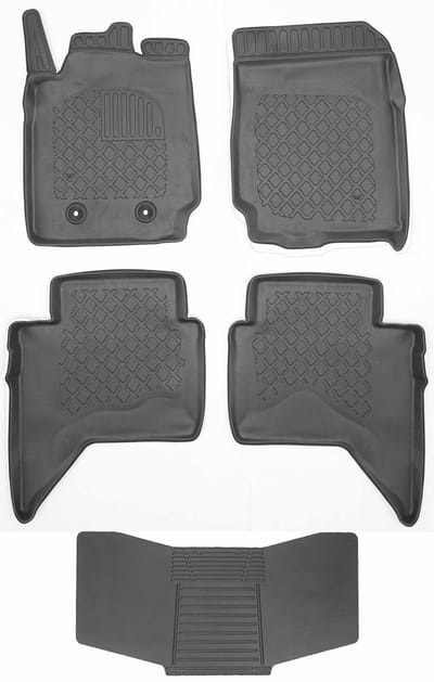 Max-Dywanik ARISTAR Serie - Automatten - Voor Ford Ranger IV T6 PX1 PX2 - Zwart - Met Bescherming