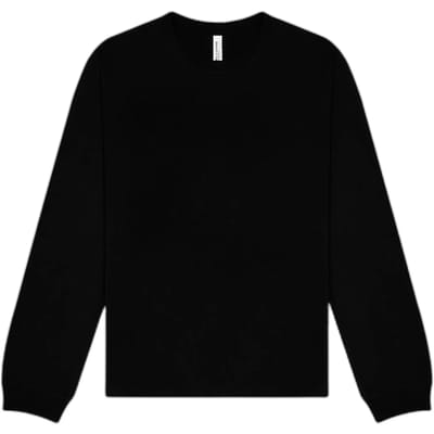 Bella+Canvas Unisex Heavyweight Long Sleeve Tee CV4651 - Black - XS