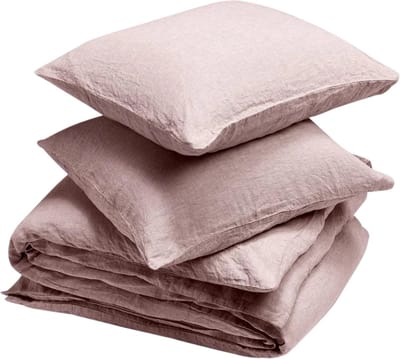 Yumeko dekbedovertrek gewassen linnen roze chambray 200x220 + 2/60x70 - Biologisch & ecologisch