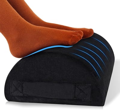 Ergonomische Voetsteun voor Onder Bureau, Geheugenfoam Voetkussen voor Thuis, Kantoor en Auto, Comfortabele Gaming Accessoires, 15.7 x 7.9 x 3.9 Inch