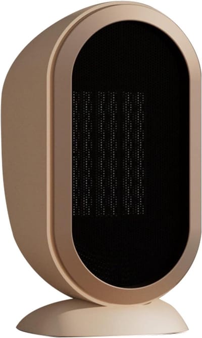 Elektrische Kantoorverwarmer - Mini Verwarming - Snelle Ruimteverwarming - Oververhitting Bescherming - 248 cm Hoog - Beige