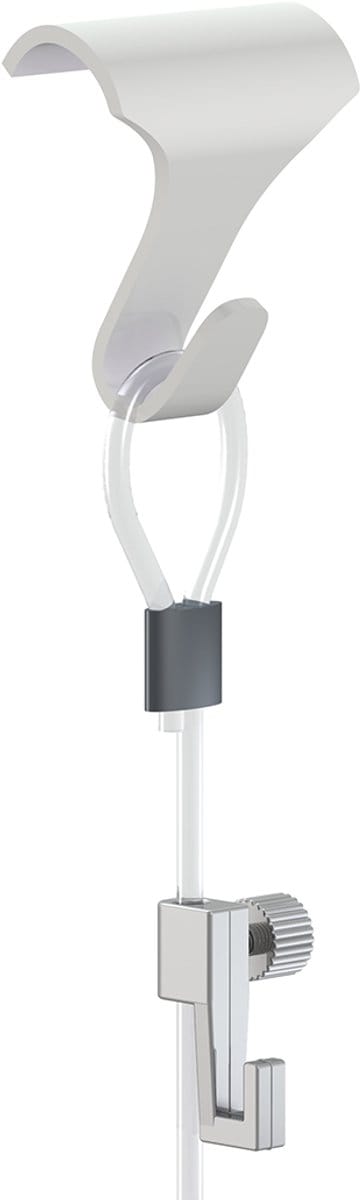 Artiteq Gallery Haak Set - Complete set - Inclusief haken en draden, haak 18 mm, draagkracht 4 kg - Wit - 4 kg - Voor het ophangen van kunstwerken