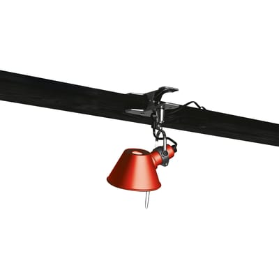 Artemide Tolomeo Micro Pinza Wandlamp Klem Rood
