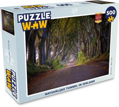 Puzzel Natuurlijke tunnel in Ierland - Legpuzzel - Puzzel 500 stukjes