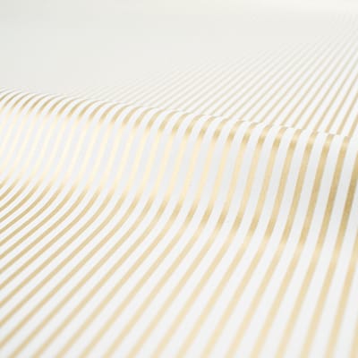 200 meter inpakpapier - cadeaupapier - goud inpakpapier - streep design goud en wit