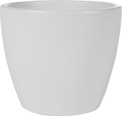 Ter Steege Bloempot - wit - glans - Scandinavisch - 18 x 16 cm - plantenpot