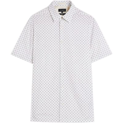 Ted Baker Forter Heren Wit Geoprint Overhemd