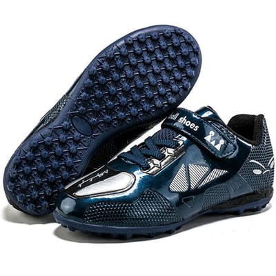 Lente en Herfst Nieuwe Jongens en Meisjes Kinder Voetbalschoenen Buitenspel Gras Training Sportschoenen Gebroken Nagel Klittenband Hardloopschoenen 39