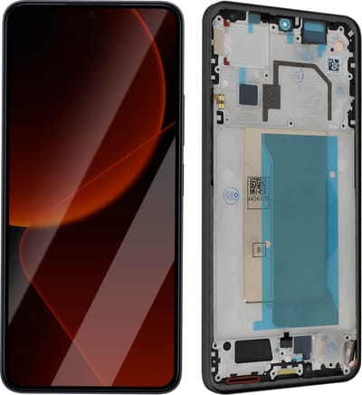 Xiaomi, Scherm + Kader Voor Xiaomi 13T / 13T Pro Origineel Service Pack, Zwart