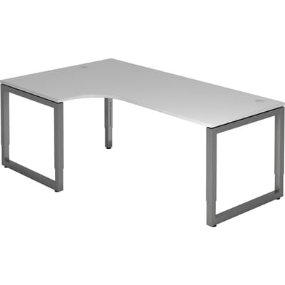 REGO 82 G | Bureau - 200 x 120 Tafelhoogte I In hoogte verstelbaar Grijs/Grafiet