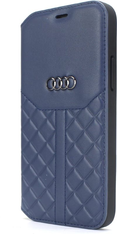 iPhone 13 Pro Bookcase hoesje - Audi - Effen Donkerblauw - Leer
