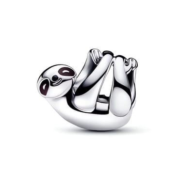 Aurélia - Luiaard Sloth Charm | 925 Sterling Zilveren Bedel voor Armband geschikt voor populaire armbanden (3mm) | Cadeau "Good things take time"