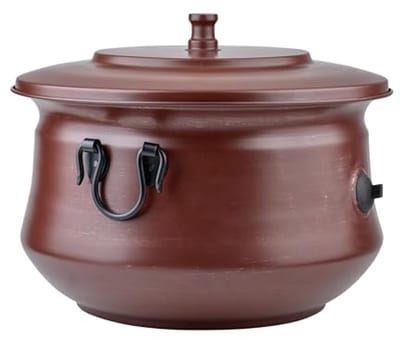 Decoratieve tuinslanghouder met deksel en opbergpot voor tuinaccessoires
