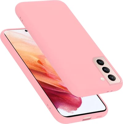 Cadorabo Hoesje geschikt voor Samsung Galaxy S22 in LIQUID ROZE - Beschermhoes gemaakt van flexibel TPU silicone Case Cover