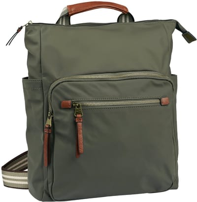 camel active Vrije tijd rugzak Rugzak Bari Hobo Bag / Backpack Khaki Donkergroen