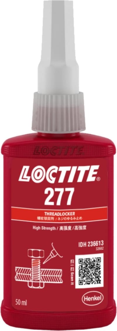 LOCTITE 277 SCHROEFDRAADBORGING ROOD 50ML EXTRA STERK