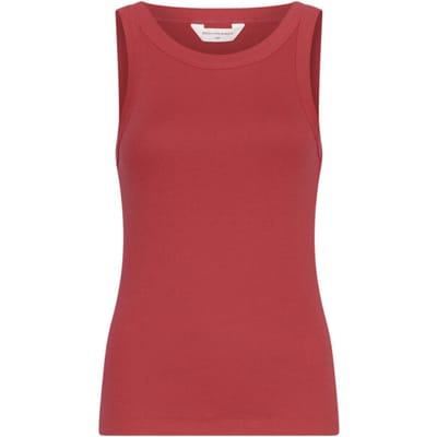 MSCH Copenhagen Mschgubbe Rasmia Sl Top Tops & T-shirts Dames - Shirt - Rood - Maat XS/S