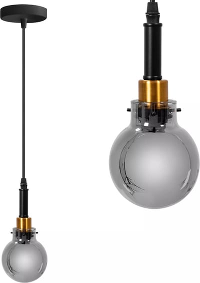 TooLight Zwart-gouden hanglamp - E14 fitting - Verstelbare hoogte - Modern design