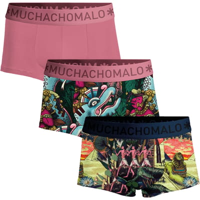 Muchachomalo Heren Trunks - 3 Pack - Maat L - 95% Katoen - Mannen Onderbroek