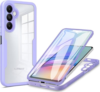 Hoesje geschikt voor Samsung Galaxy A25 - Techsuit ColorVerse 360 Case met Screenprotector - Paars