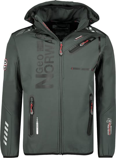 Geographical Norway Softshell Jas Heren Grijs/Zwart Royaute - S