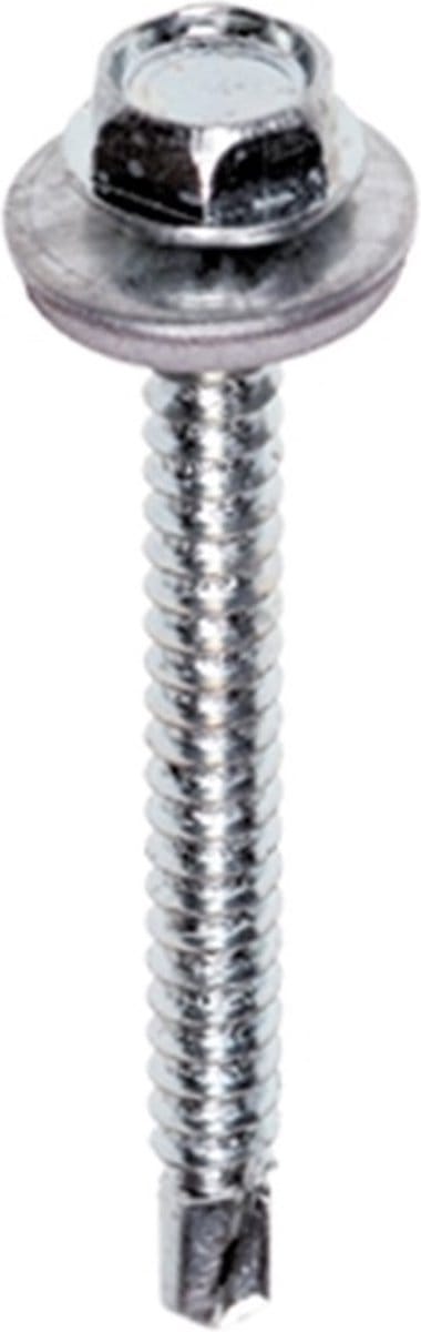 ASF Fischer boorschroef 6,3x38mm - met ring - zeskantkop - verzinkt (Per 200 stuks)