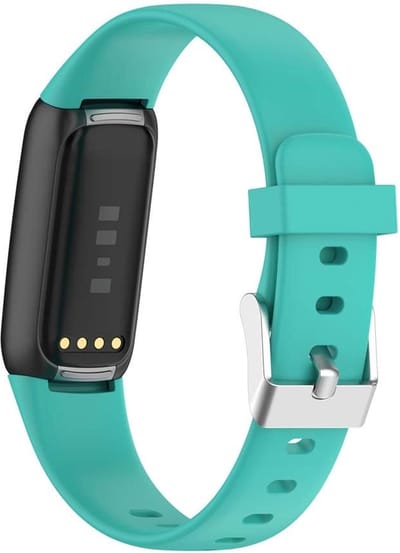 Smartwatch bandje - Fitbit Luxe - turquoise siliconen - large