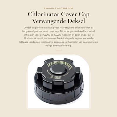Dailygoods- Chlorinator Deksel Perfecte Pasvorm - Vervangingsdeksel - Duurzaam ABS - Eenvoudige Installatie - Geschikt voor CL200/CL220 - Verbeterde Corrosiebestendigheid - Chlorinator Cover