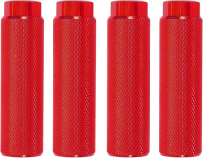 Fiets Pinnen - Voetsteunen Fiets - Extra Grip - Aluminium Legering - 9mm As - Rood