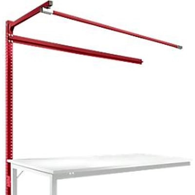 Opbouwframe met giek, Aanbouwtafel STANDAARD werktafel-/werkbank UNIVERSAL/PROFI, 1750 mm, robijnrood