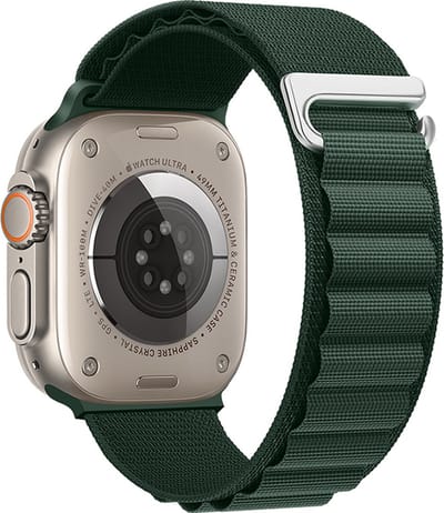 Hoco Climbing WA 20 Watch Bandje - Geschikt voor Apple Watch 1 / 2 / 3 / 4 / 5 / 6 / 7 / 8 / 9 / SE / Ultra - 38MM / 40MM / 41MM - Groen
