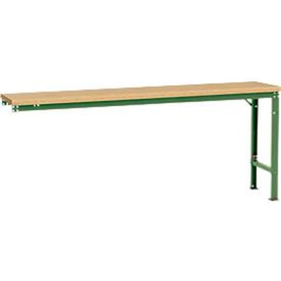 Manuflex aanbouwtafel UNIVERSAL Speciaal, 2000 x 800 mm, multiplex natuur, resedagroen
