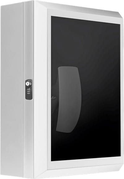 Laadstation Beschermdoos - EV Lader Box - Oplader Beveiligen - Mechanisch Slot - 50x25x70 cm - Wit