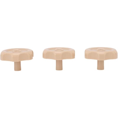 3 Stuks RV Raam- en Ventilatiedraaiknop met Schroevendraaier Duurzame Raamsluiting Draaiknop voor Campers beige