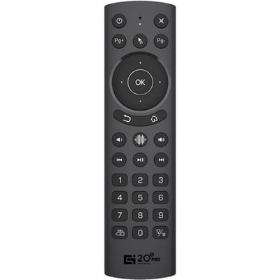 G20S Pro 2.4G draadloze luchtmuis met USB-ontvanger 6-assige gyroscoop Handheld afstandsbediening Smart zwart