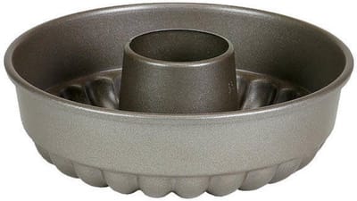 Bakvorm Krans - Ronde Cakevorm - Taarten Bakken - Antiaanbaklaag - 20 cm Diameter - Grijs