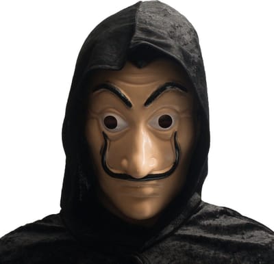 Partychimp La Casa de Papel Halloween Masker Voor Bij Halloween Kostuum Volwassenen carnavalskleding Heren Carnavalskleding Dames Carnaval Accessoires Carnaval - PVC