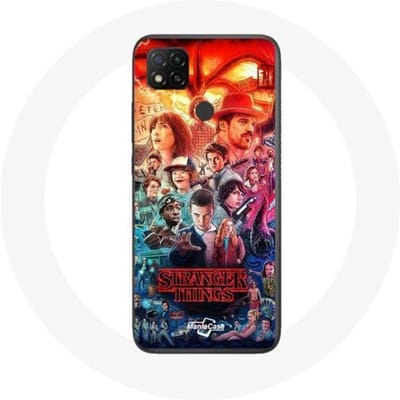 Coque pour Xiaomi Redmi 9C Stranger Things Teaser Saison 4 Affiche Personnages Art
