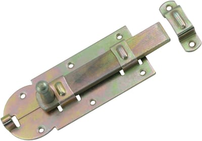 Starx rolschuif - met ronde knop en sluitlus - vlak - 100 mm - geel
